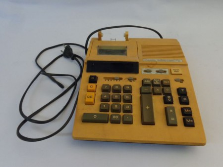 Vintage kasregister Canon Canola P1016-DII met LED scherm